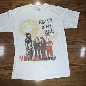 Motley Crue Herren T-Shirt Tour 2006 Route of All Evil Größe Medium Hanes Heavy - Bild 1 von 8