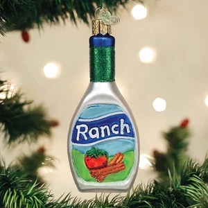 Old World Christmas Ranch Dressing Glass Holiday Ornament - Picture 1 of 5