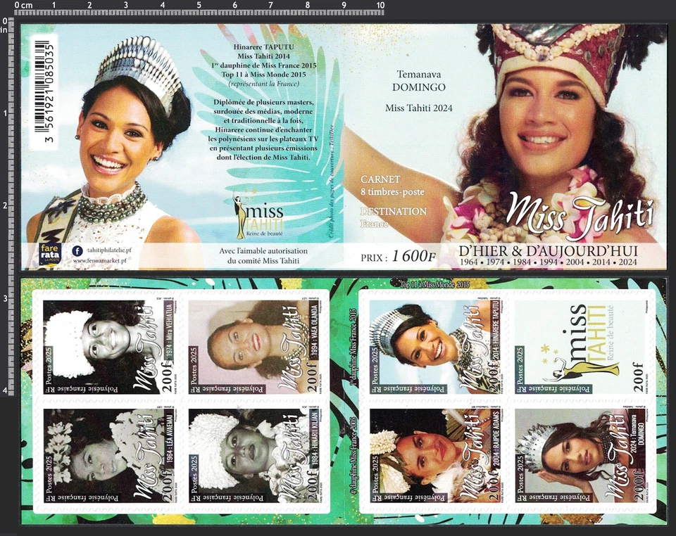 MISS TAHITI - French Polynesia - Booklet 2025 - Superb MNH (year 10 of 10) - Image 1 of 1