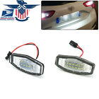 2PC Assembly Rear LED Number License Plate Light Tail Lamp For Honda Civic Sedan Acura RDX
