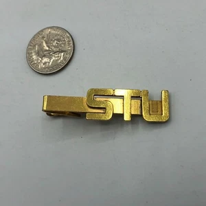 Vintage STU Krawattennadel Clip Verschluss Texas Southern University? Name? Unsure Help G9 - Bild 1 von 16