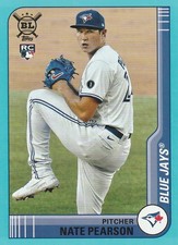 2021 TOPPS BIG LEAGUE NATE PEARSON #9 BLUE PARALLEL ROOKIE CARD