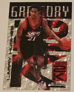 1999-00 Skybox Dominion Game Day 2K Warp Tek Larry Hughes Warp Tek