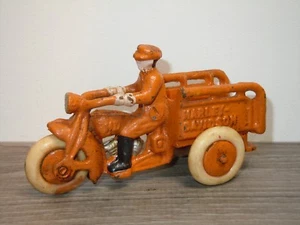 Harley Davidson 3 Wheel Motorcycle - Cast Iron Hubley *33960 - Bild 1 von 6