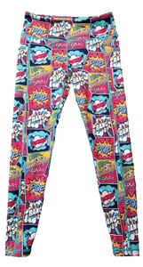CVG Constantly Varied Gear Crop Leggings Med Carbon Fiber Boom Splat Bang Pop - Picture 1 of 11