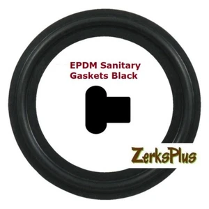 Sanitary Gasket Tri Clamp Style 3/4" EPDM Black Price for 2 pcs - Picture 1 of 1