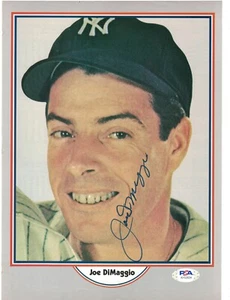 JOE DiMAGGIO Signed Magazine Photo 8x11 PSA/DNA FULL LETTER COA AUTOGRAPH AUTO - Picture 1 of 3