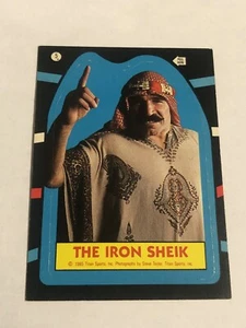 1985 Topps WWF Stickers Iron Sheik The #5 HOF - Picture 1 of 2