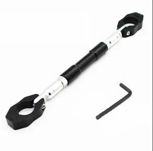 CNC Adjustable Cross Strength Lever Bar Handlebar - Black - Bild 1 von 9