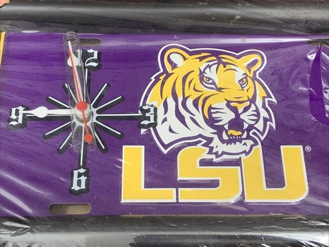 Vintage LSU Tigers Quartz Wall Clock Cover