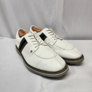 G/Fore Men Gallivanter Elfenbein genarbtes Leder geteilte Zehe Herren Golfschuh 15 - Bild 1 von 8