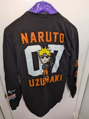 Camisa De Colección Naruto Shonen Jump Tokidoki Uzumali Negra Adulto Talla Grande Manga Larga Foto 1 de 4