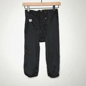 Wilson Kids Youth Boys Football Pants Medium Black Polyester Performance Sports - Picture 1 of 11