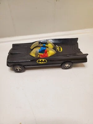 Vintage Duncan Batmobile  8 1/4" Plastic  Batman & Robin Made in USA  Baraboo WI - Image 1 of 4