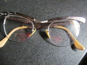 *Vintage  Bausch & Lomb  Eyeglasses horn-rimmed  usa TRI-FOCALS - Picture 1 of 3