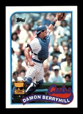 1989 Topps Baseball Card #543 DAMON BERRYHILL Rookie Cup CHICAGO CUBS