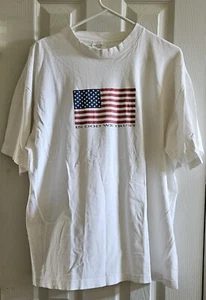 VTG American Flag Single Stitch In God We Trust T-Shirt. '90s USA Made. XL. - Picture 1 of 13