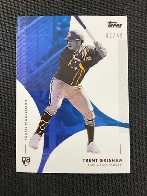 2020 Topps On Demand Rookie Progression #39 Trent Grisham Rookie Blue /49 Padres - Image 1 of 2