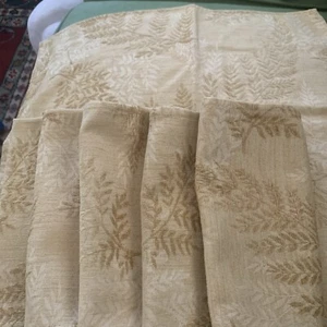 "NUEVO juego de 6 servilletas de cena de tela botánica Buttercream flocadas 17 X 17,5""" - Imagen 1 de 5