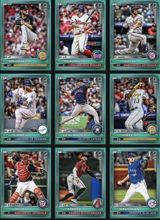 [DIGITAL] Topps Bunt - 2022 Base 22 S1 - Tier 6 Teal - JB to ZW - Pick - Image 1 of 1