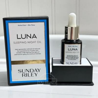 Nuevo aceite nocturno retinoide para dormir Sunday Riley Luna 15 ml/0,5 oz ~ 100 % auténtico Foto 1 de 4