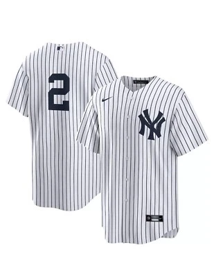 Nike Authentic New York Yankees Derek Jeter #2 MLB Baseball Jersey Men’s Sz L - Image 1 of 4