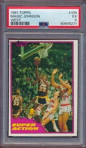 1981 Topps Magic Johnson Super Action #109 PSA 5!! - Bild 1 von 2