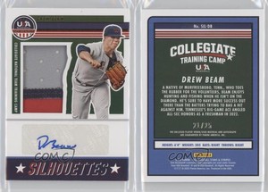 2023 Panini USA Baseball Stars & Stripes Jerseys Prime /25 Drew Beam Auto