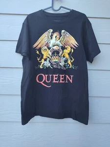 Camiseta negra con logotipo de escudo de Queen Rock Band para hombre talla mediana negra retro M - Imagen 1 de 17