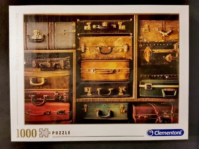 Clementoni - PUZZLE 1000 PEZZI - Travel / Valigie colorate vintage - Immagine 1 di 3