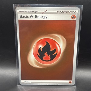Pokemon Scarlet Violet 151 Basic Fire Energy 002 Holo NM Collectible Tcg Card