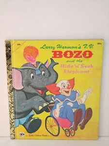 LITTLE GOLDEN BOOK #598 BOZO AND THE KIDE N' SEARCH ELEPHANT '6TH' Stampa - Foto 1 di 4