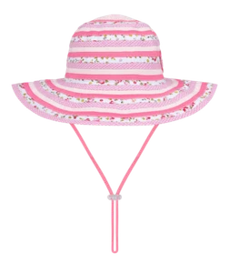 Millymook Floppy Hat - Pink Flower Pattern Kids - Sweetheart - Picture 1 of 5