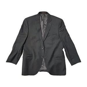 Abrigo deportivo Peter Millar para hombre talla 44R gris carbón a rayas chaqueta de lana Canadá - Imagen 1 de 8