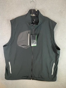 Zero Restriction Vest Mens 2XL Black Golf Z700 Full Zip Performance Jacket NWT - Picture 1 of 12