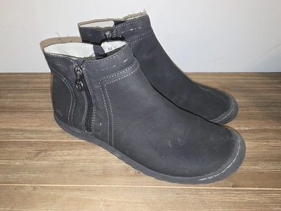 JBU By Jambu Juno Botas Mujer 8M Lateral Doble Cremallera Botín Negro Imitación Cuero Foto 1 de 4