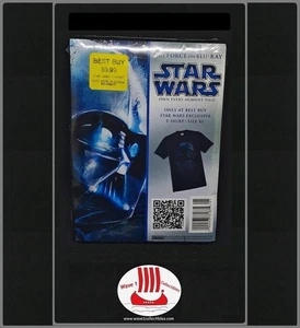 Star Wars Blu-Ray Promo T-Shirt [2011] | Best Buy Exclusive XL Darth Vader - Picture 1 of 1