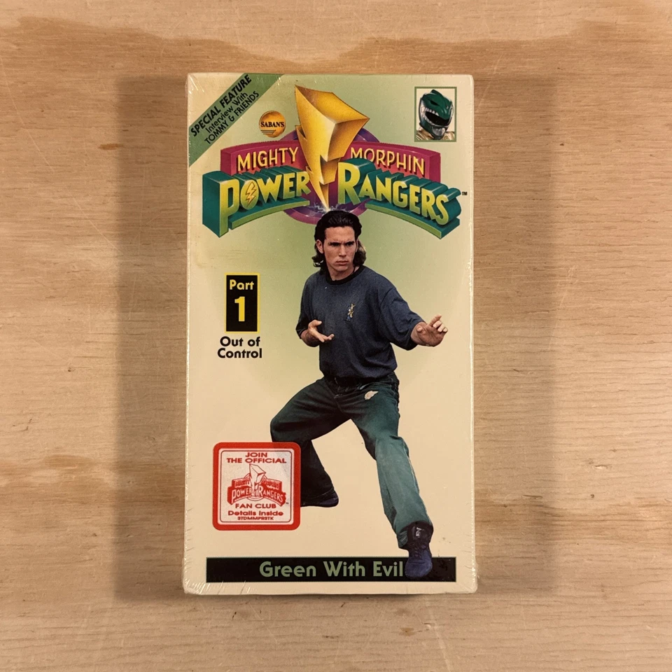 Mighty Morphin Power Rangers - Green With Evil Part 1 - Out Of Control (VHS) NEW - Image 1 of 4