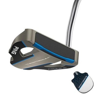 PING Scottsdale Craz-E Putter 34 inc Loft:3 Stepless Steel SPST TOUR 2.0 PT BLUE - Image 1 of 4