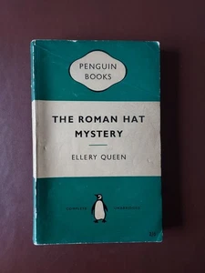 The Roman Hat Mystery by Ellery Queen, 1956 1st Ed Penguin Crime PB good cond. - Picture 1 of 2
