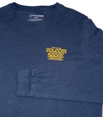 Volcom Stone Long Sleeve Shirt Men's Small Navy Blue Graphic Skater Boarding - Image 1 of 4
