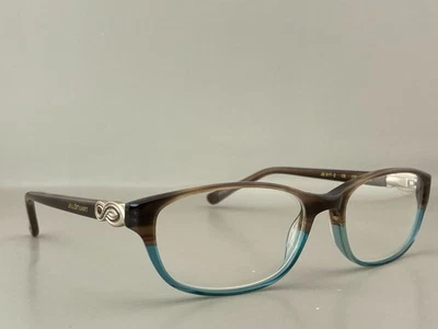 Marco de gafas Jill Stuart JS 317-2 53-16-130 Mocha remolino/azul borde completo marcos Foto 1 de 4