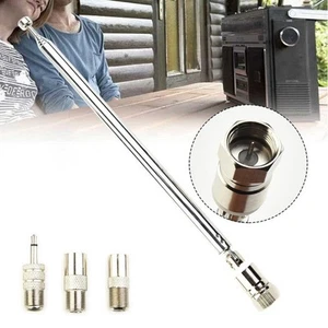 4 Stück/Set Teleskop DAB UKW Radio Antenne mit 3 Adapter HiFi AV Receiver Mini - Bild 1 von 12