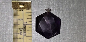 Natural Amethyst Solitaire Pendant - Picture 1 of 5