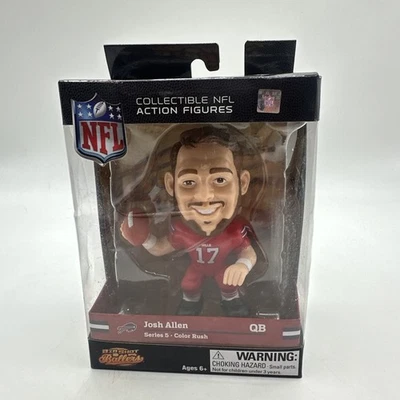 FIGURA DE ACCIÓN DE VINILO DE 5" JOSH ALLEN #17 BUFFALO BILLS BIG SHOT BALLERS Nueva Foto 1 de 4