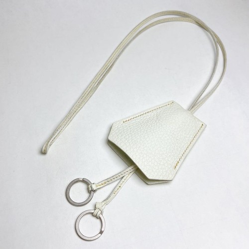 HERMÈS Collana Hermes Crochette Bianca Ottima Usata Senza Scatola 108cm Autentica