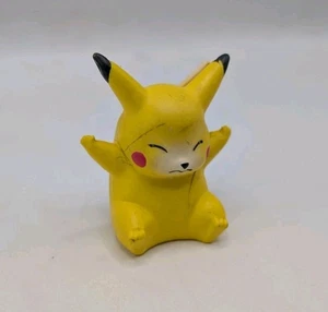 1999 Tomy Pokemon Pikachu #25 Battle Figur Eyes Closed Toy Nintendo - Bild 1 von 5