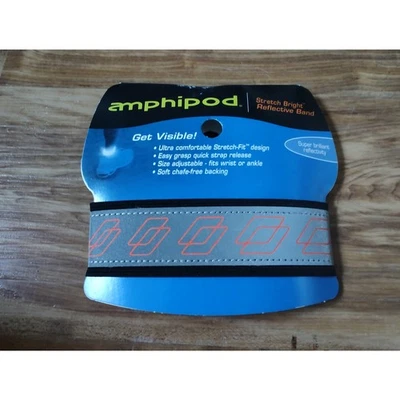 Amphipod Stretch Bright Reflective Band - Boxes Orange - Image 1 of 2