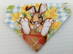 Easter Bunny XX Small Over the Collar Dog / Cat Bandana Pet Fashion Accessory - Picture 1 of 3