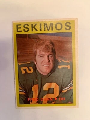 1972 O-Pee-Chee CFL #102 Fred Dunn - Edmonton Eskimos (invJ1) - Image 1 of 2